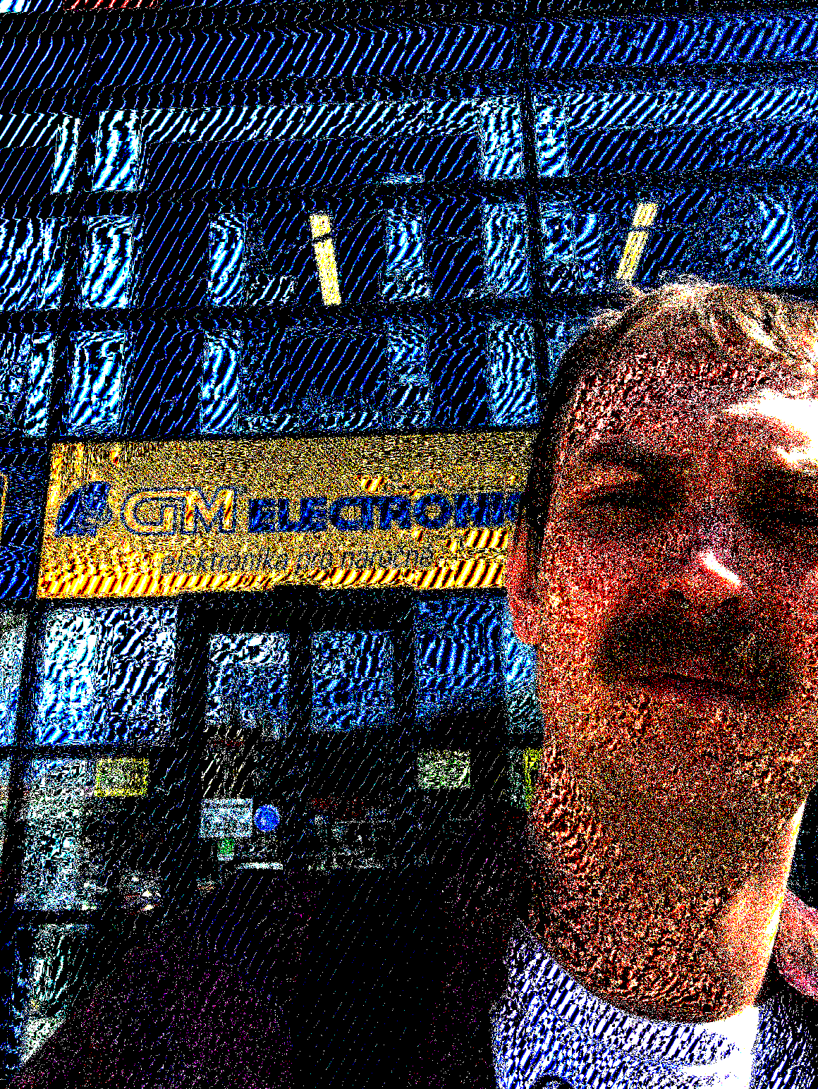 Selfie A selfie, a white dude with moustache. The image is sort of lo-fi:ed